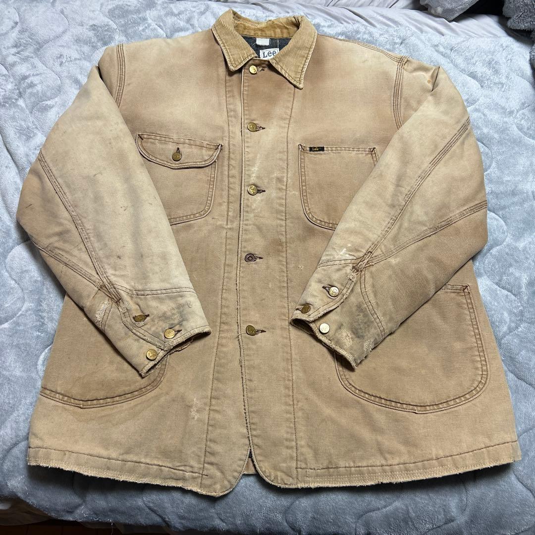 70s Lee 92-LJ ブラウンダックカバーオール　　ライナー付ヴィンテージ