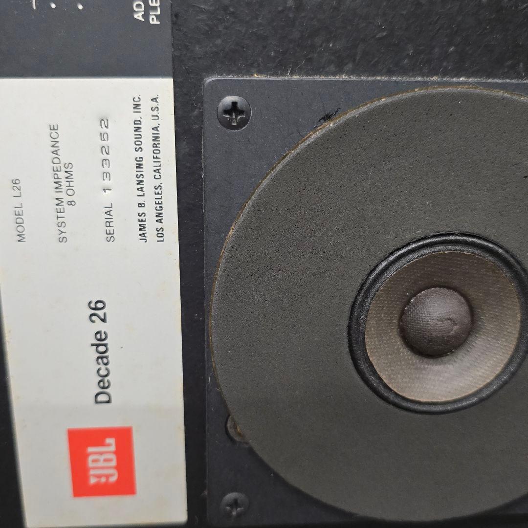 JBL Dekade 26 L26 エッジ破れ ペアスピーカー