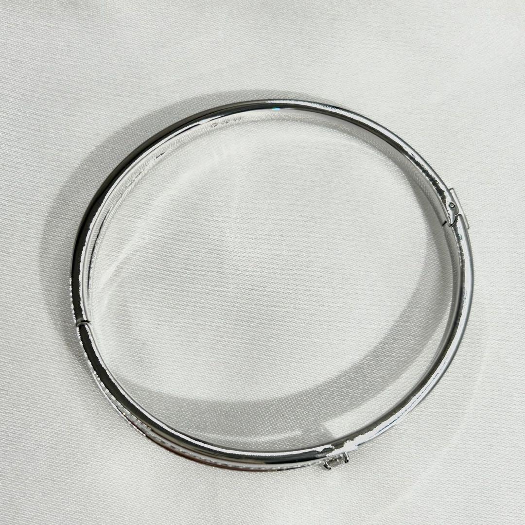 【箱・カード付】 スワロフスキー バングル ブレスレット クリスタル フレッシュ