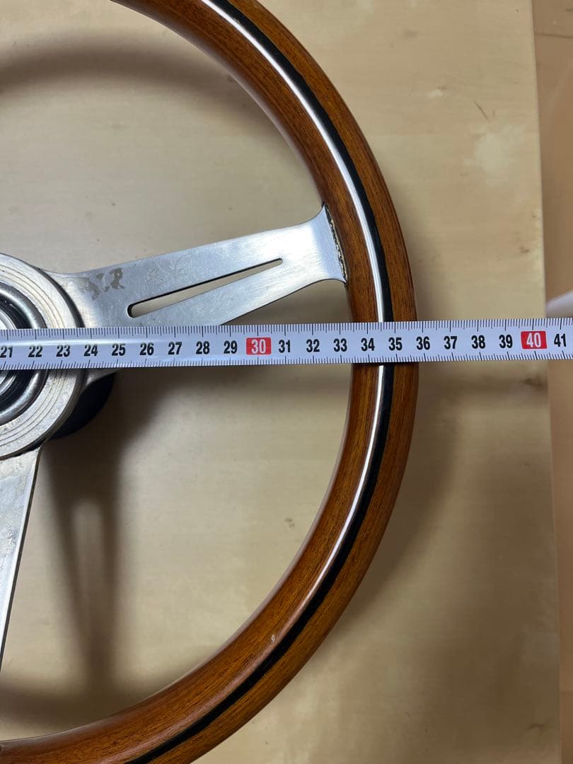 ナルディtokyoステアリング　BOSS付き ブラウン/シルバー