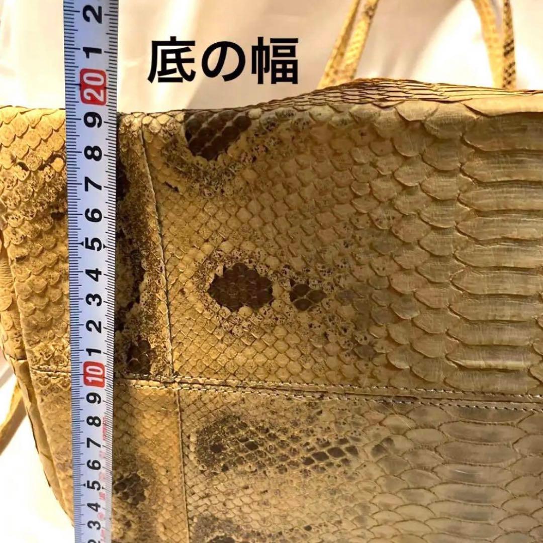 パイソン　ヘビ革　世界最大アナコンダ　ショルダー　トートバッグ　レア　希少品