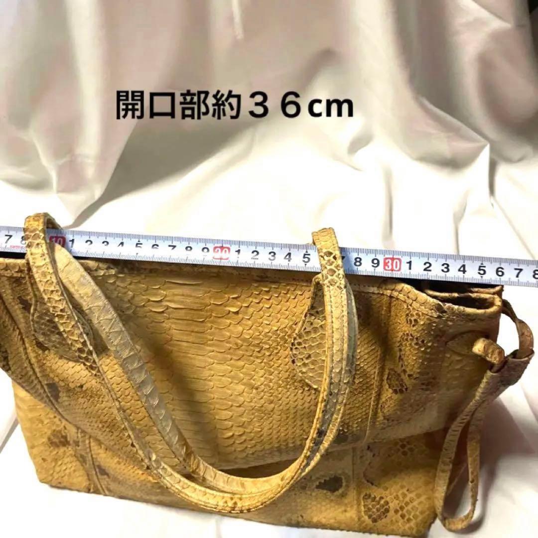 パイソン　ヘビ革　世界最大アナコンダ　ショルダー　トートバッグ　レア　希少品