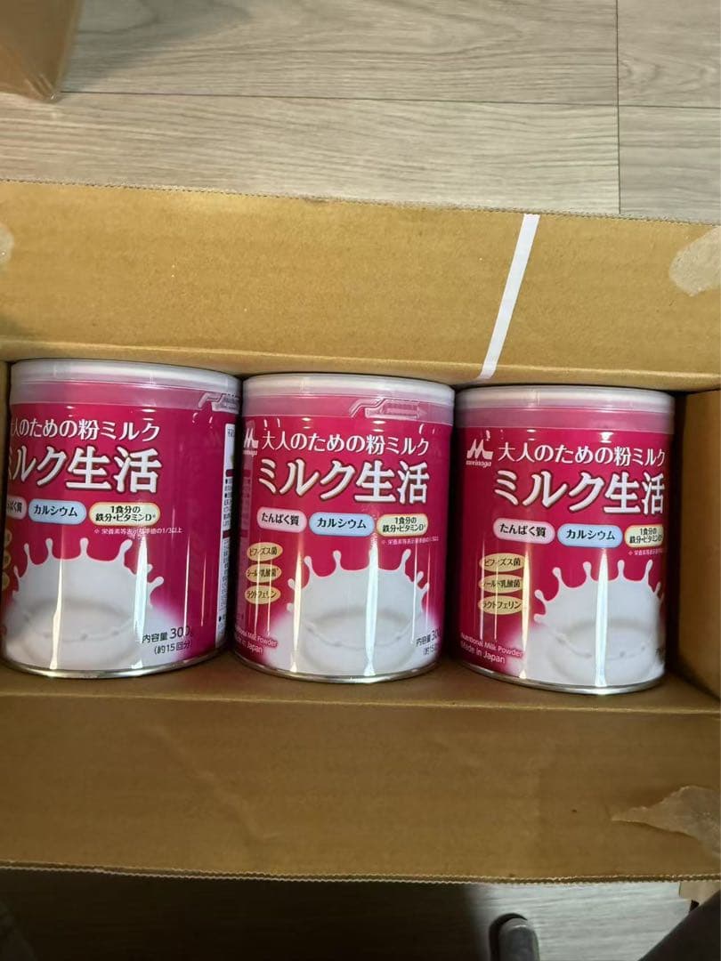 森永乳業 大人のための 粉ミルク ミルク生活 300g ×12缶