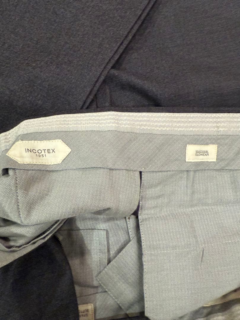 インコテックス　ダークグレー スラックス