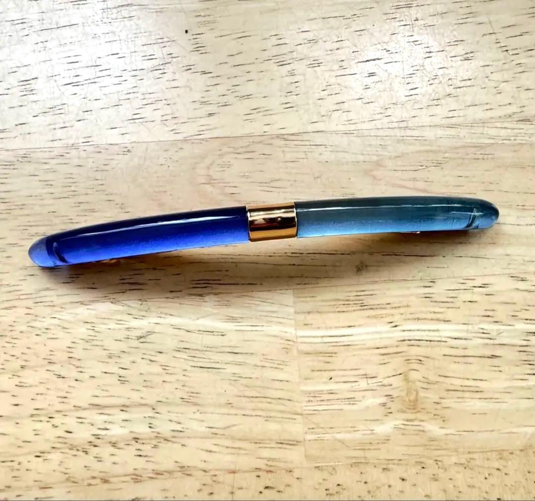 コレットマルーフ　バレッタ　ブルー　ヘアアクセサリー フランス製