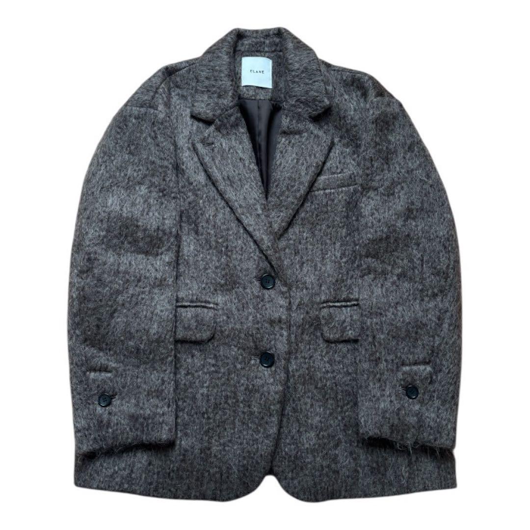 CLANE 美品 MIX SHAGGY OVER TAILORED JACKET