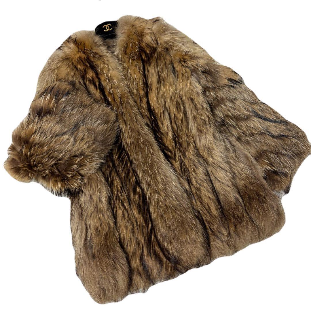 肉厚 EMBA シルバーフォックス 本毛皮 ファーコート Fサイズ ボリューム