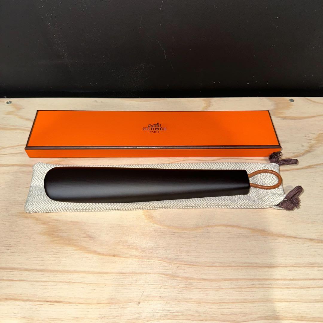 新品未使用　エルメス　靴べらHERMES シューズホーン ブラック