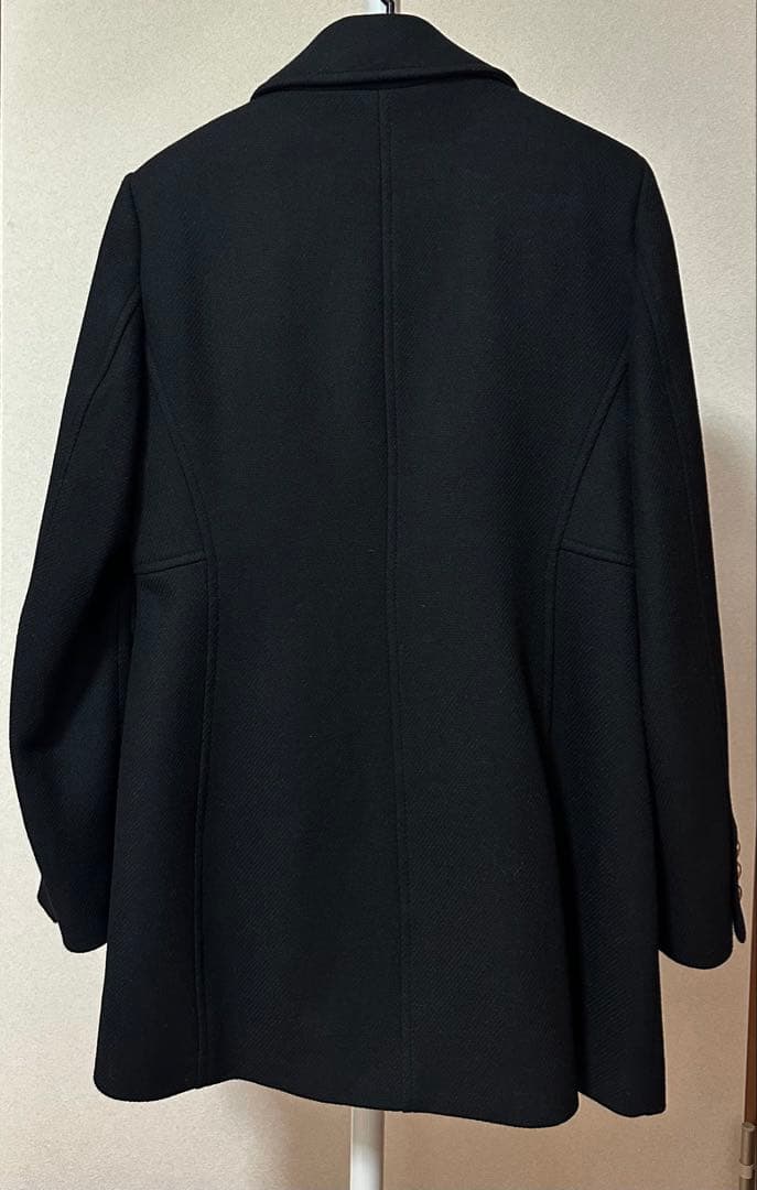 ウール混紡ショート丈ダブルブレストコート