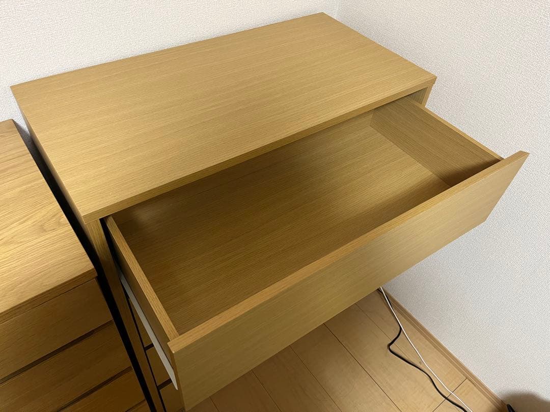 4段チェスト ナチュラルウッド オーク ニトリ タンス