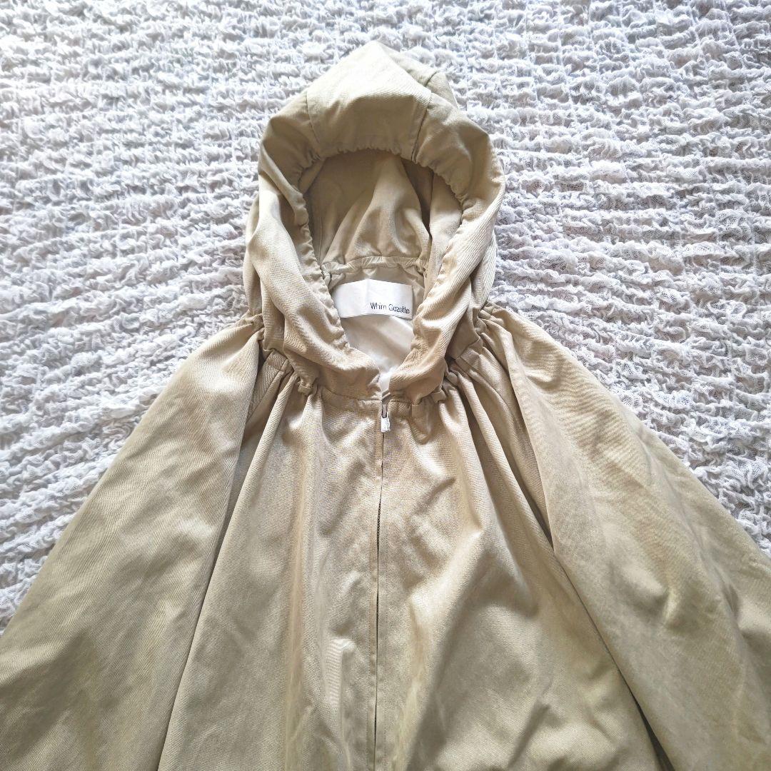 ウィムガゼット フーデッドブルゾン　日本製　ベージュ　フリー