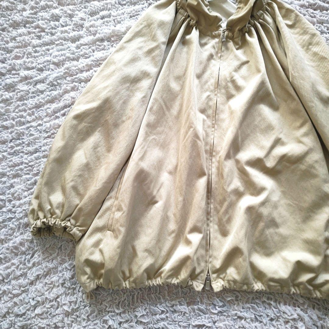 ウィムガゼット フーデッドブルゾン　日本製　ベージュ　フリー