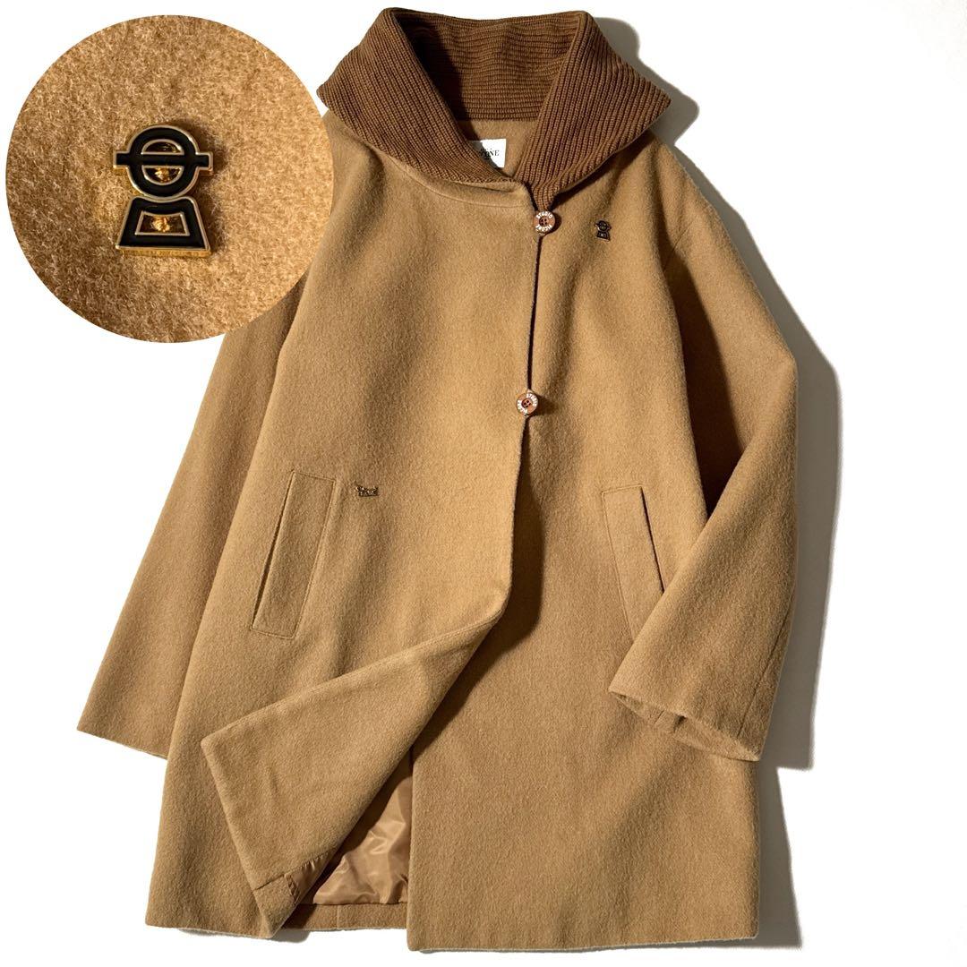 ピッコーネ ウールフーデッドコート 大きいサイズ