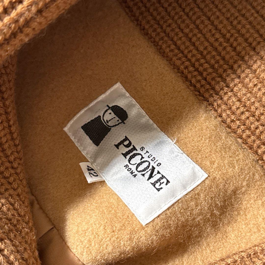 ピッコーネ ウールフーデッドコート 大きいサイズ