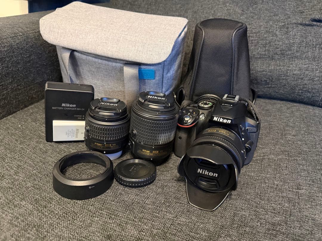 【レンズ3本付】Nikon D5300（動作確認済）