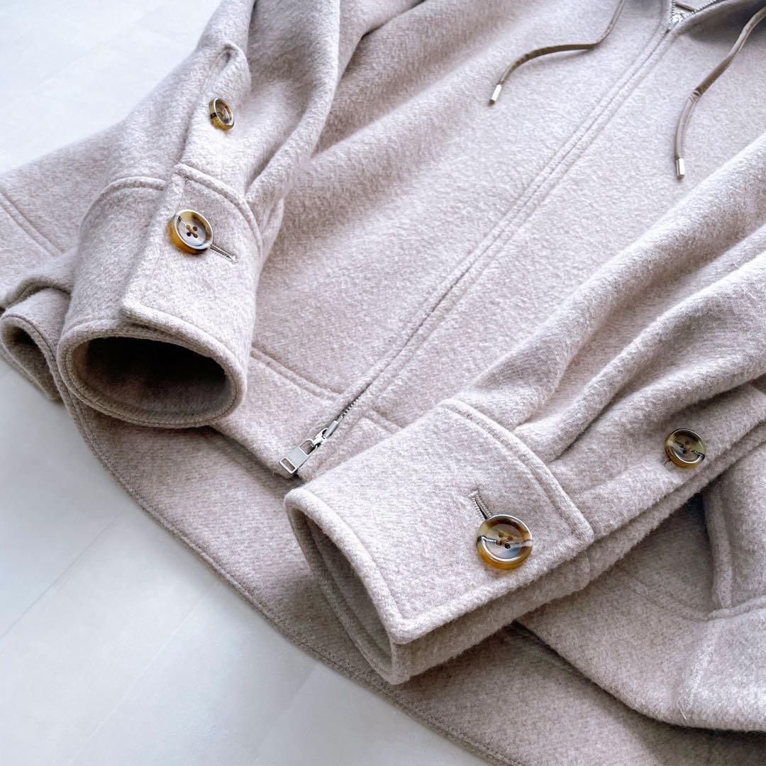 美品✨アディアム フォクシー チェスナットショートコート ベージュ S