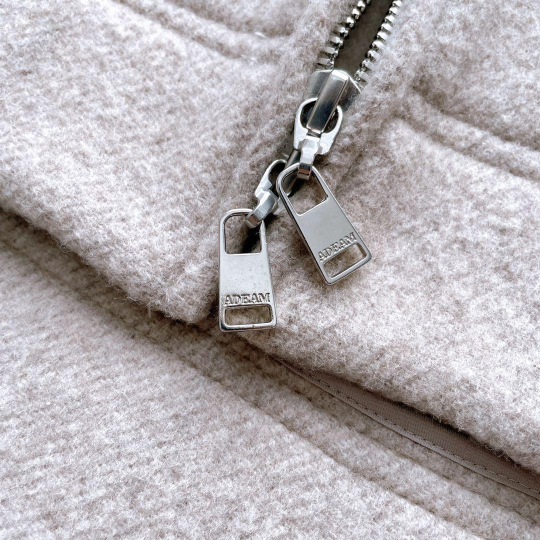 美品✨アディアム フォクシー チェスナットショートコート ベージュ S
