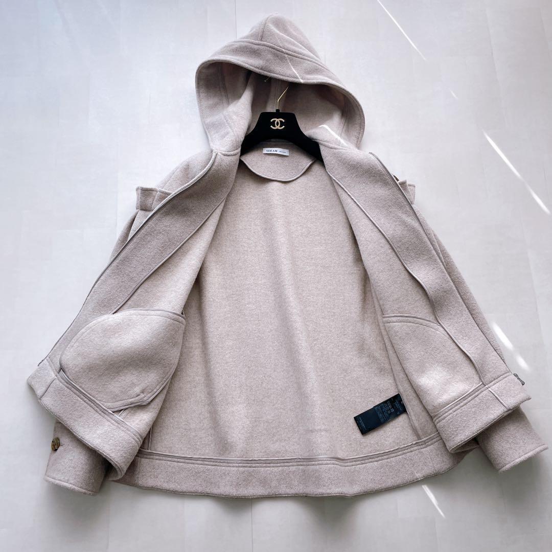 美品✨アディアム フォクシー チェスナットショートコート ベージュ S