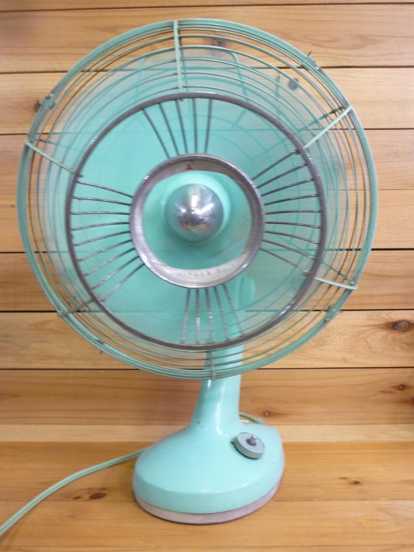 1960年代 ミツビシ 三菱 扇風機 稼働品 卓上壁掛両用 ミントグリーン