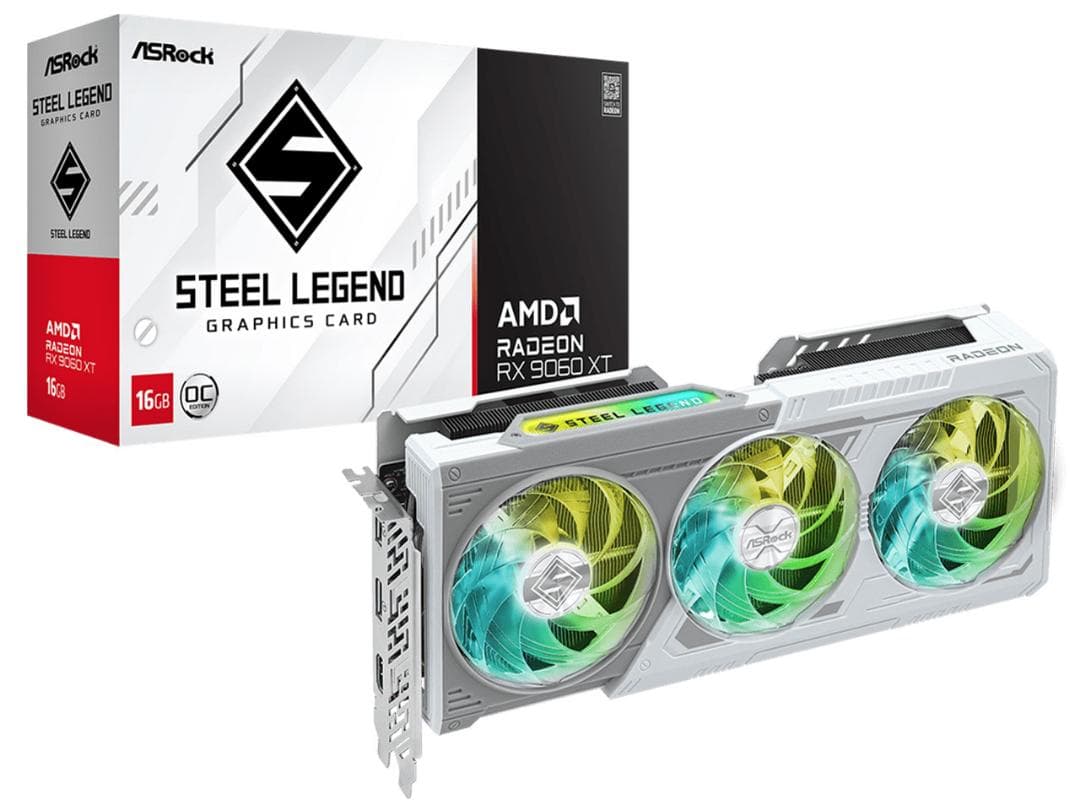 グラフィックボード・グラボ・ビデオカード Radeon RX9060XT SteelLegend 16GB OC