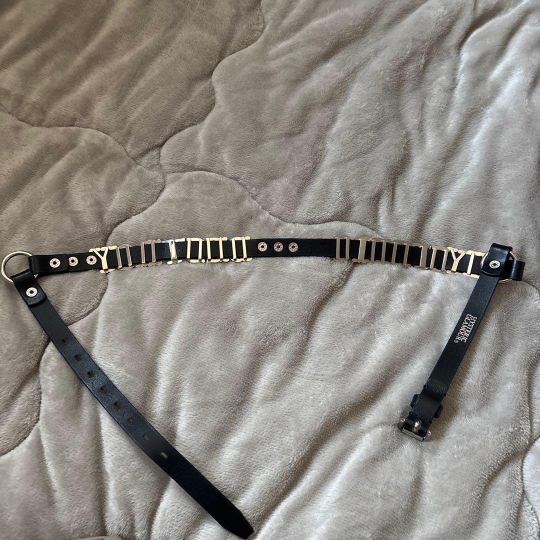 【レア・美品】HYSTERIC GLAMOUR ロゴベルト 黒