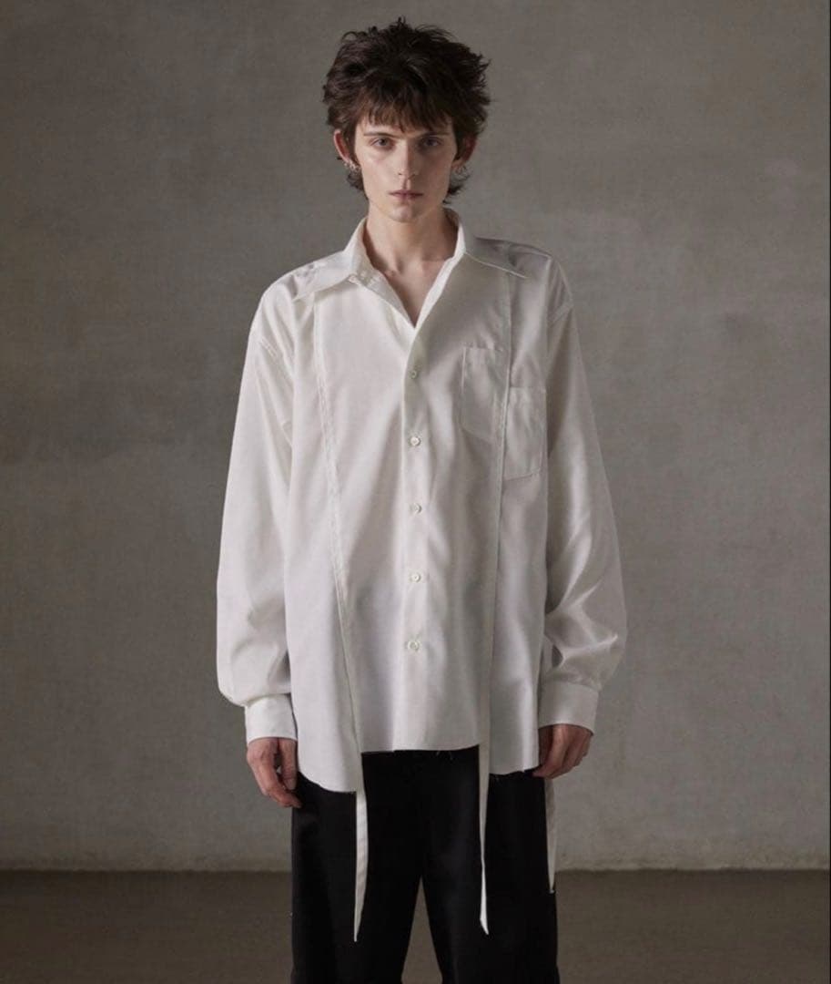 grancy 24ss ドッキングダメージデザインシャツ Sサイズ