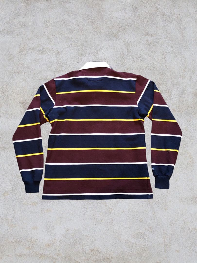 【ほぼ新品】　バーバリアン　ラガーシャツ　カナダ製　ストライプ　ボーダー