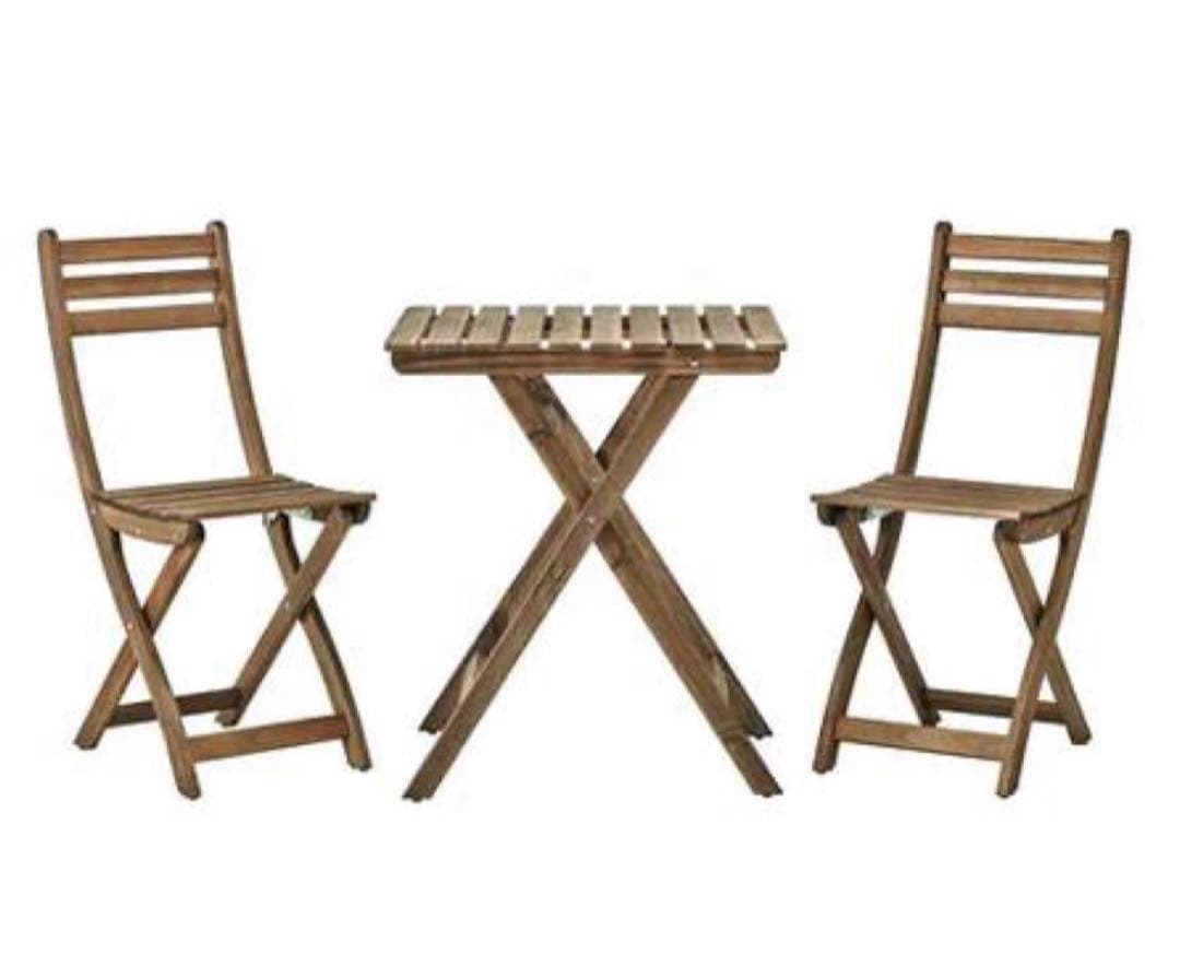 IKEA　アスクホルメン テーブル チェア2脚セット【引き渡しor着払い】