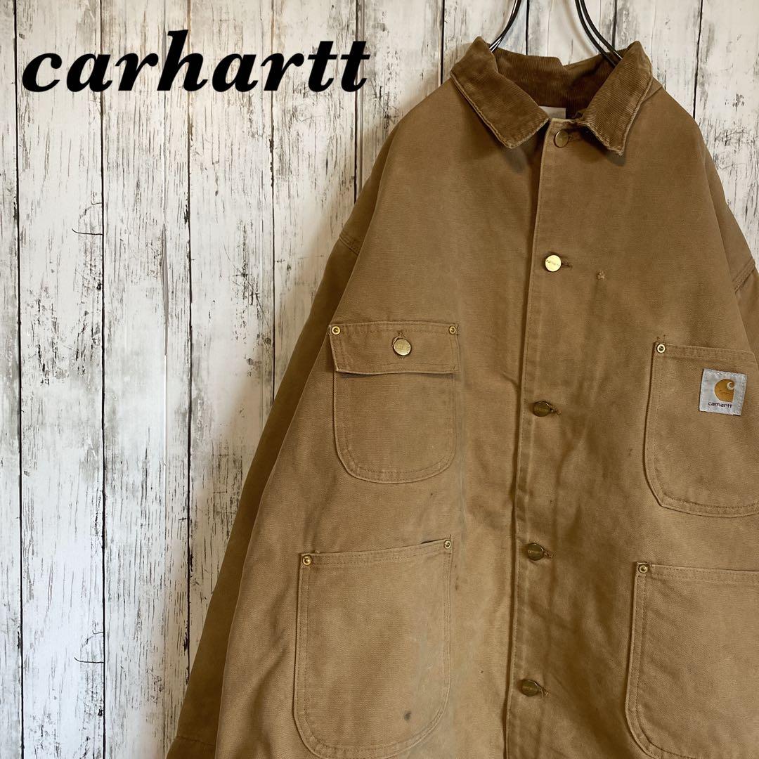 【名品】Carhartt ミシガンチョアコート ブラウン BRN XL程度
