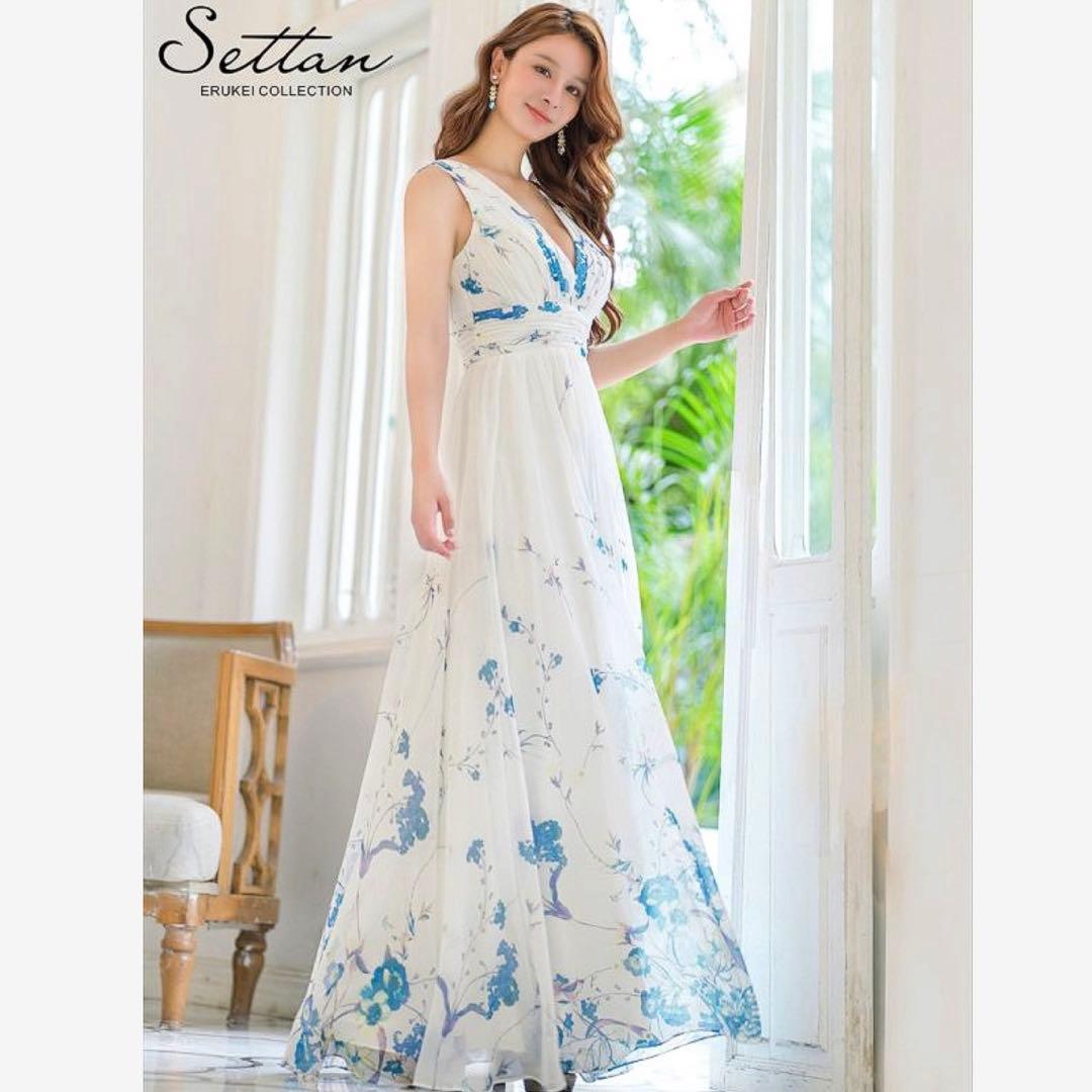 ERUKEI settan ロングドレス　ローブドフルール　ジャンマクレーン