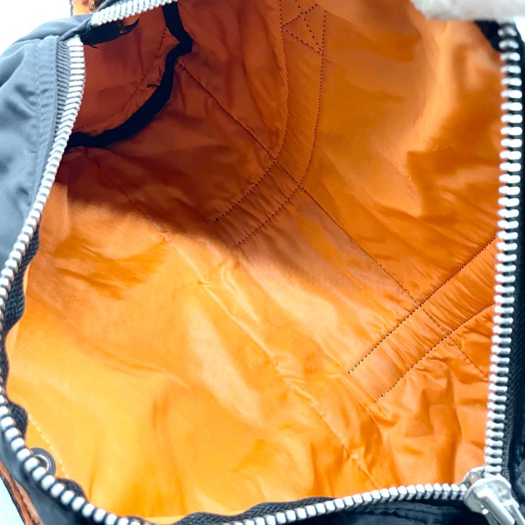 【美品】ポーター タンカー ドラムバッグ ミニボストン ナイロン ブラック