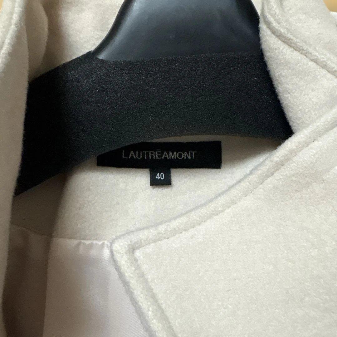 フード付き淡いピンクピーコート サイズ40