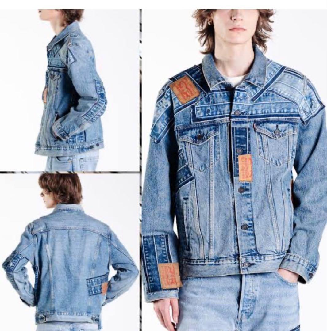⚫️Levi's パッチ付きデニムジャケットXL