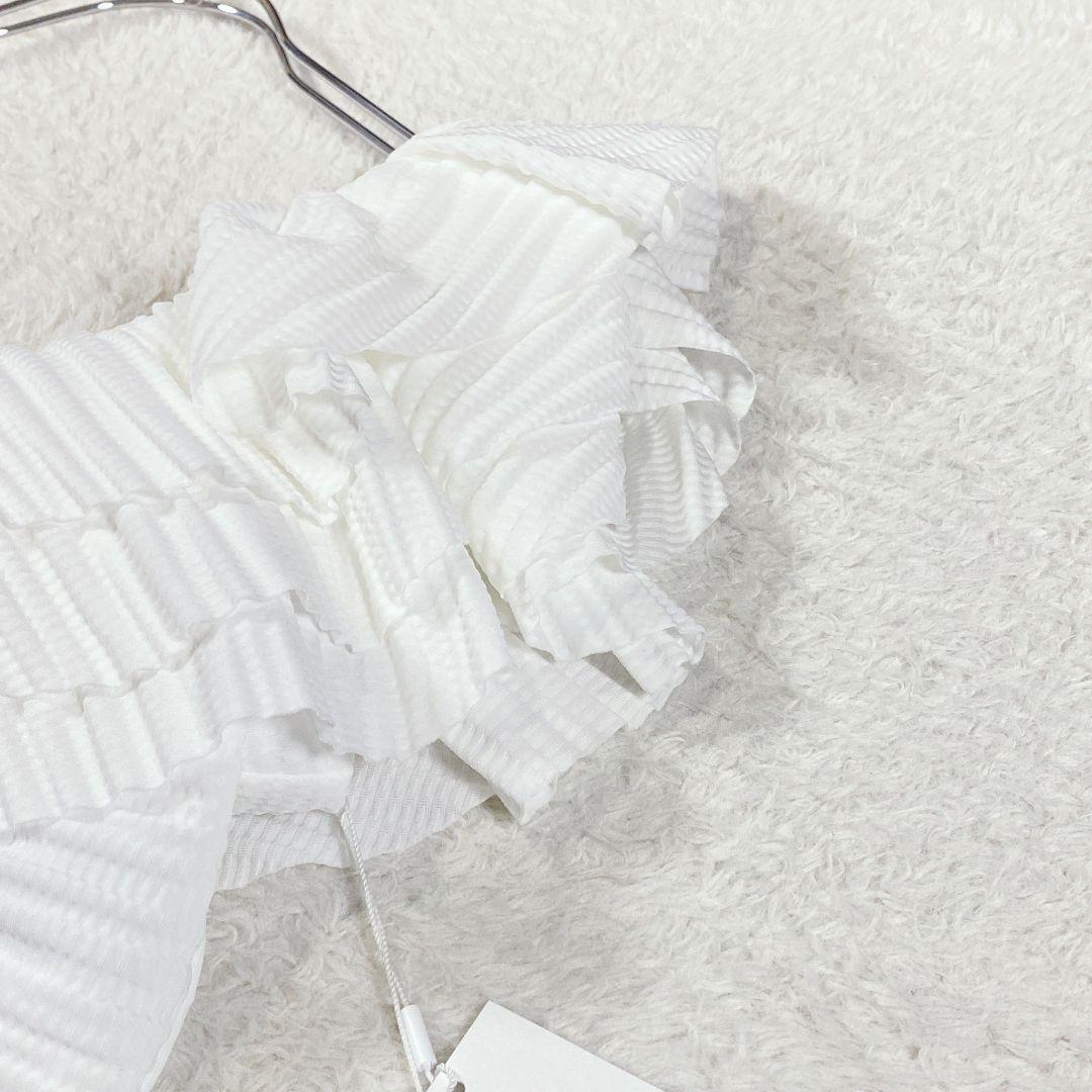 新品【フレイアイディー】スイムウェア ショルダーフリルビキニ (Ｆ) 2way