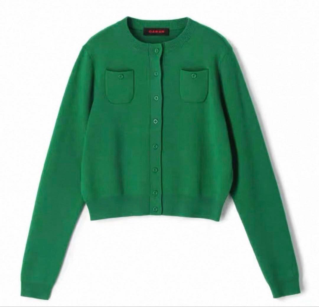 CABAN　キャバン 　コットンカシミヤ クルーネックカーディガン