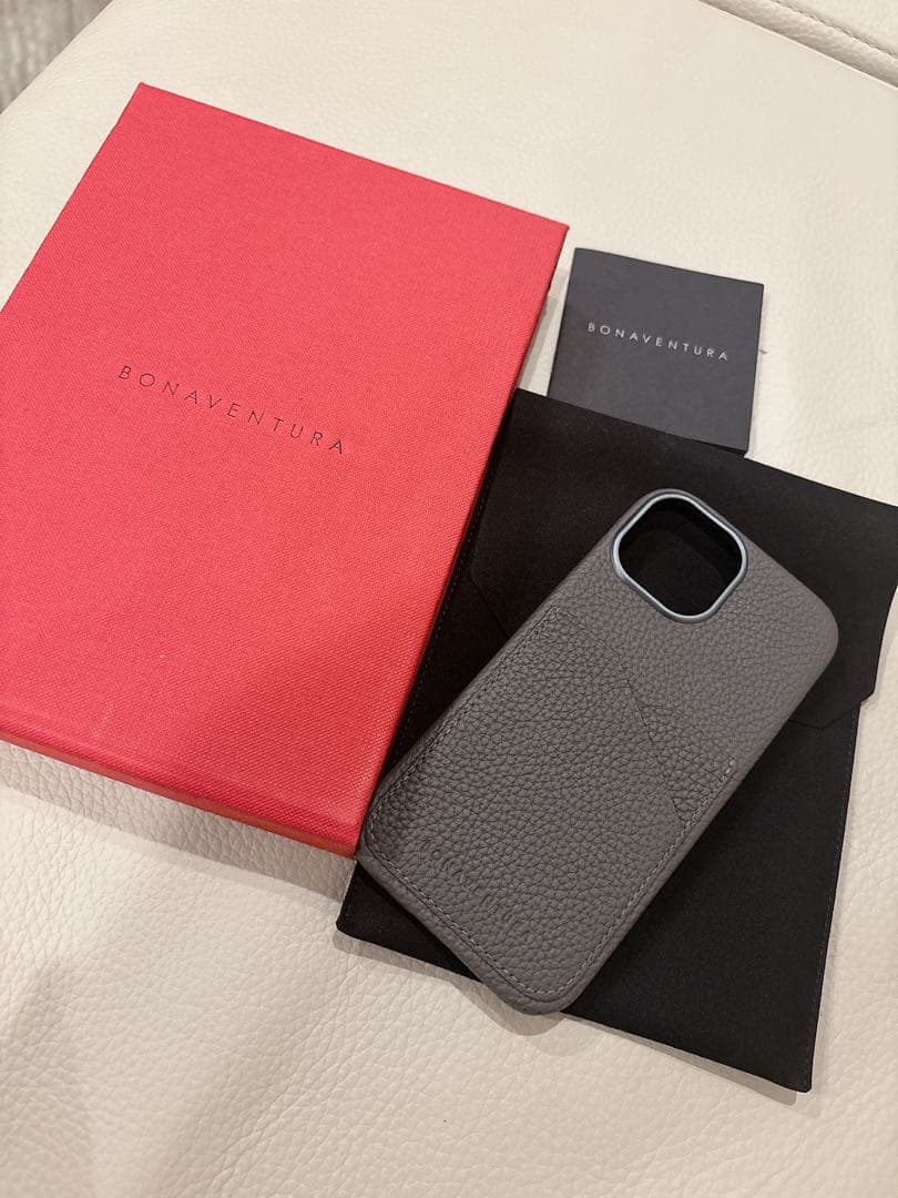 (iPhone 15) bonaventuraバックカバーケース シュリンクレザ