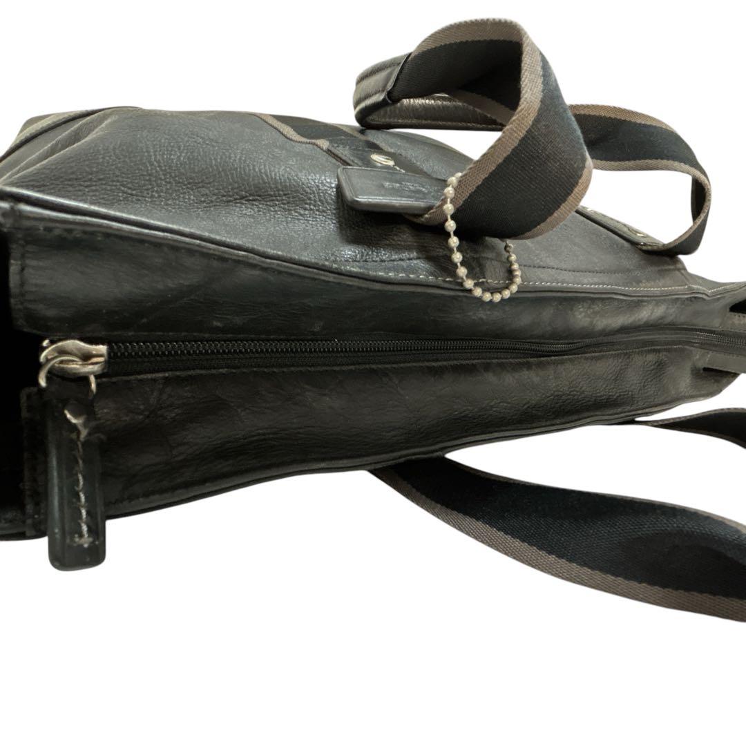 美品 COACH 2way ヘリテージ トートバッグ ショルダーバッグ ブラック