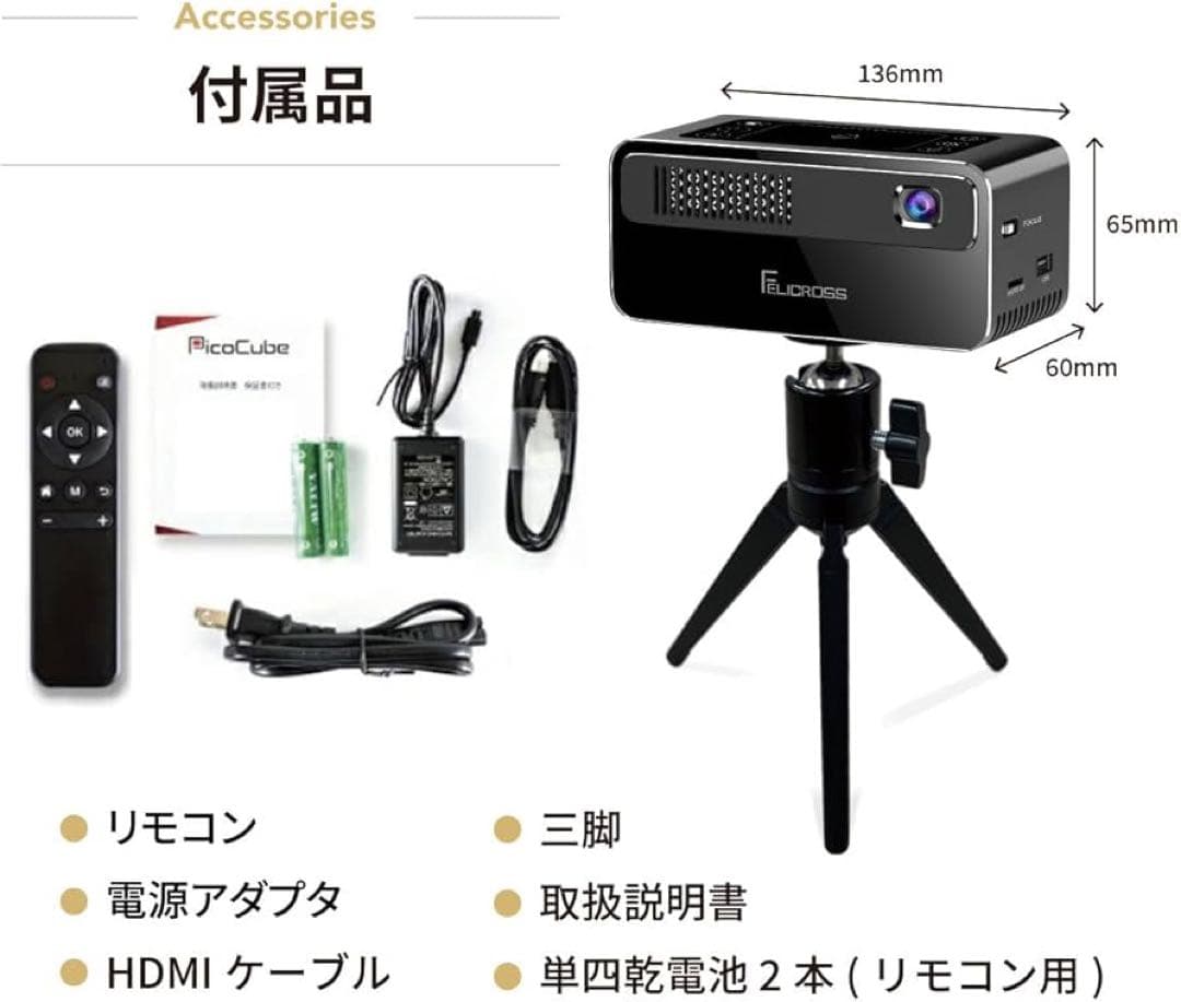 ほぼ新品！プロジェクター PicoCube 300plus