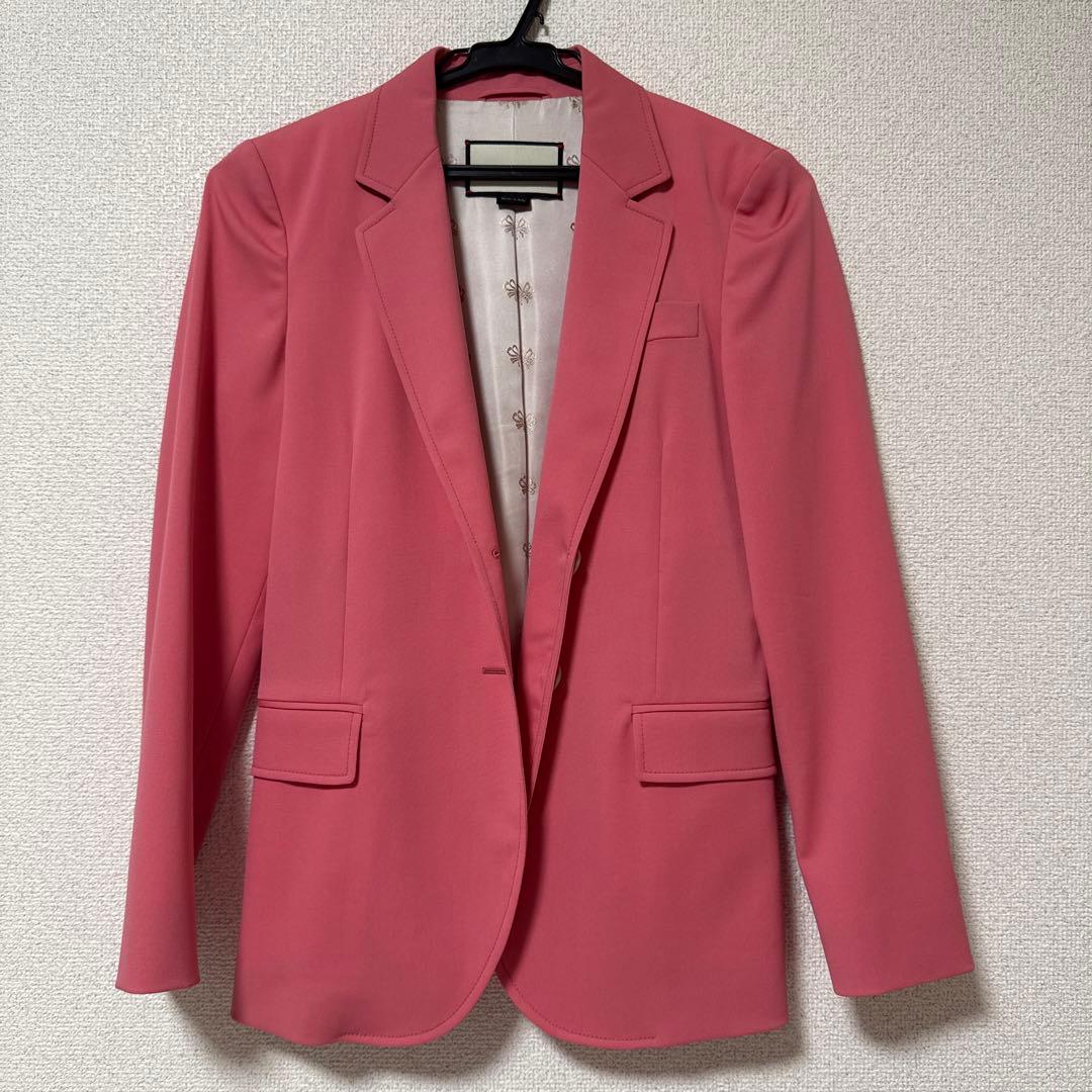 つちのこ様 GUCCI ピンク テーラードジャケット 38