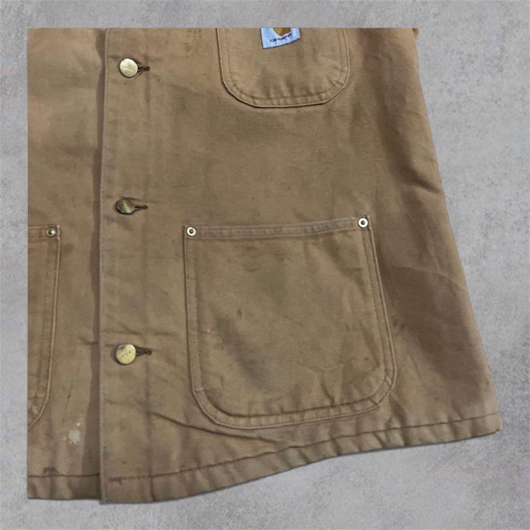 80s USA Carhartt ミシガンチョアコート カバーオール フェード
