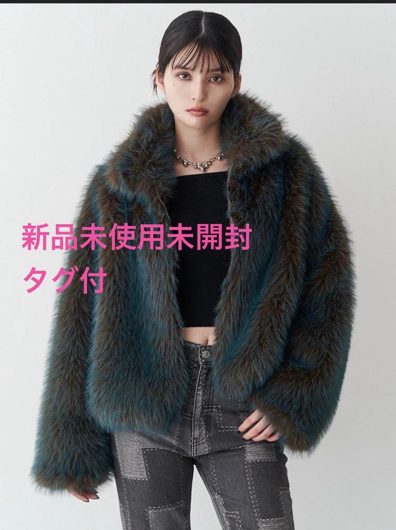 【新品未使用未開封】MURUA MIXフェイクファーブルゾン
