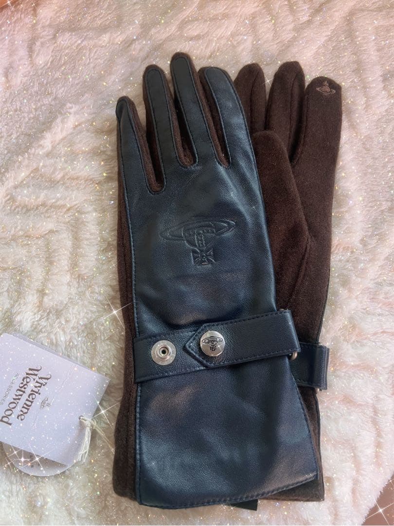 ヴィヴィアンウエストウッド レディース 手袋 グローブ タッチパネル対応