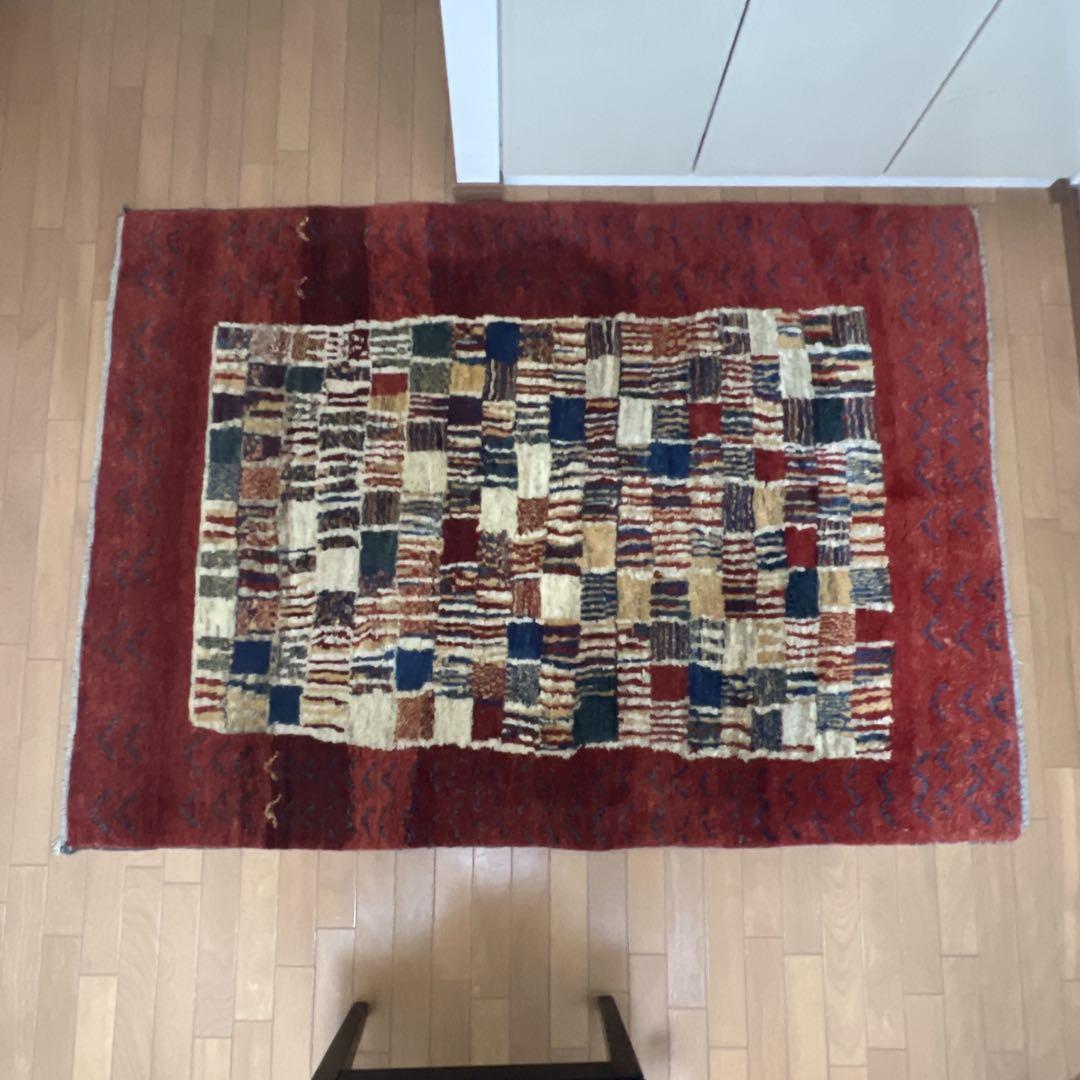 [絨毯]18:ZOLLANVARIゾランヴァリ ギャッベ 135×183cm 赤