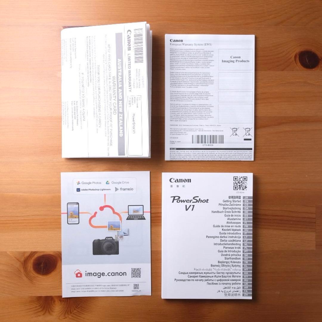 【美品・保証付】Canon PowerShot V1