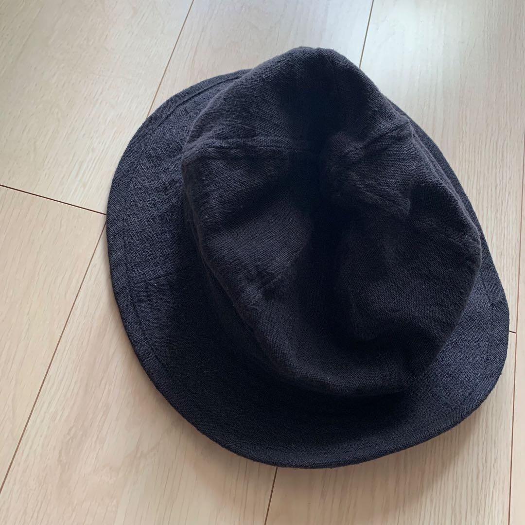 極美品　JANTIQUES 内田商店　オリジナル　リネンハット　黒