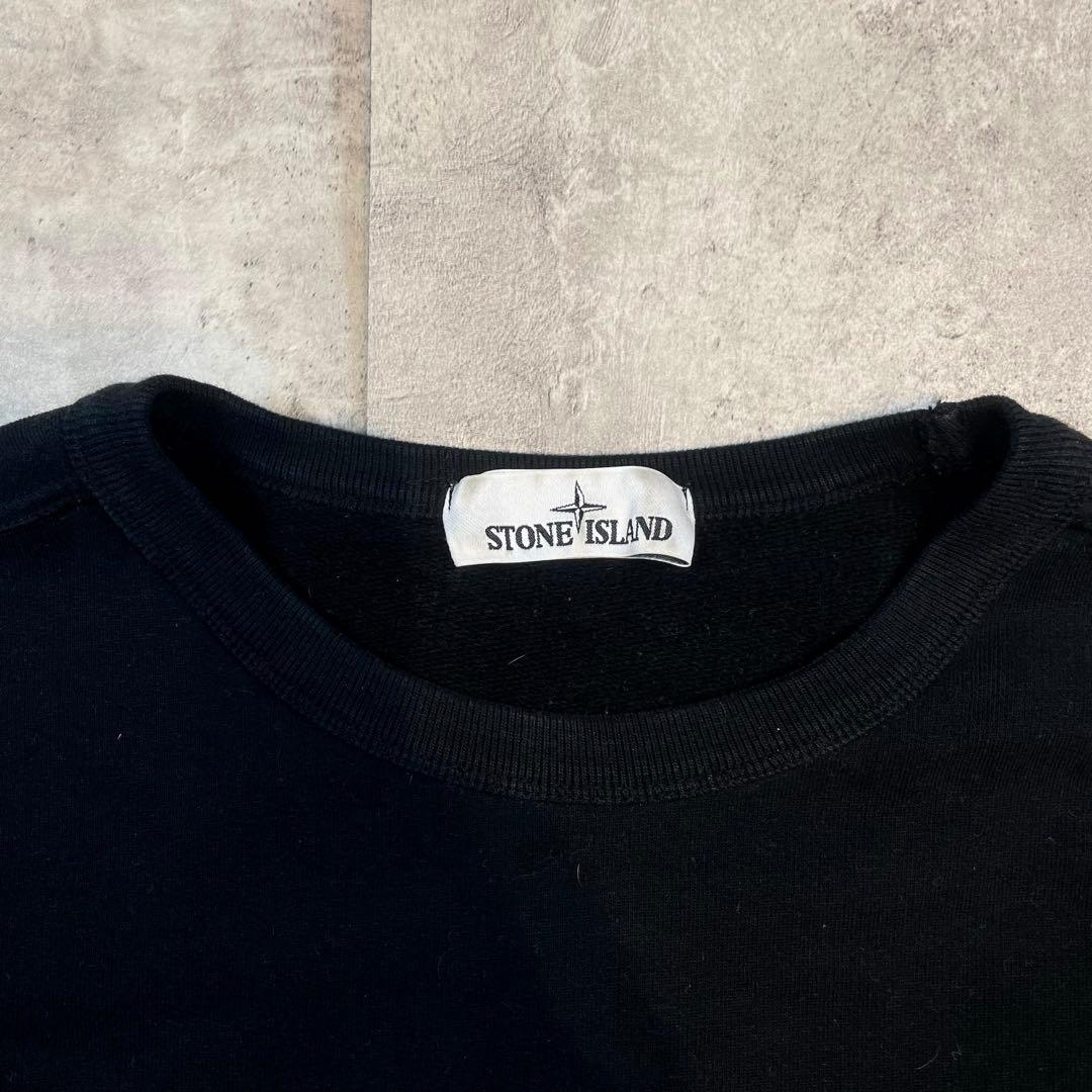 STONE  ストーンアイランド スウェット ブラック ワッペン
