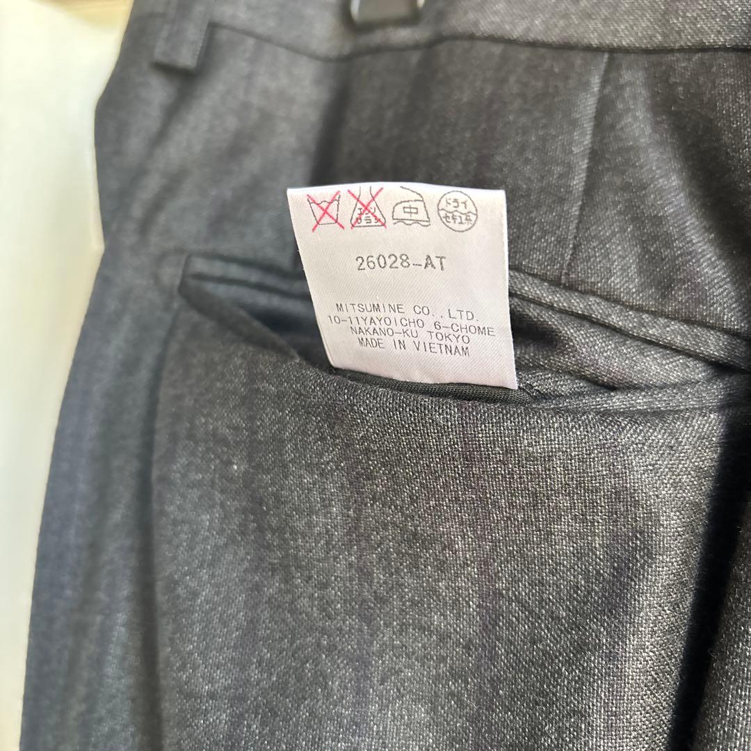 【美品】イタリア　ロロピアーナ　ダークグレー ストライプ スーツジャケット