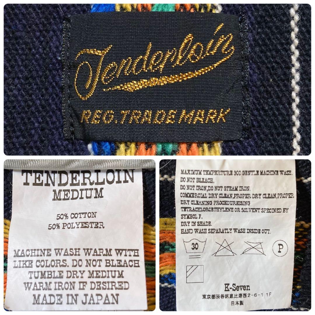 極美品 テンダーロイン グアテマラ T-GTM JKT ネイビー ネイティブ M