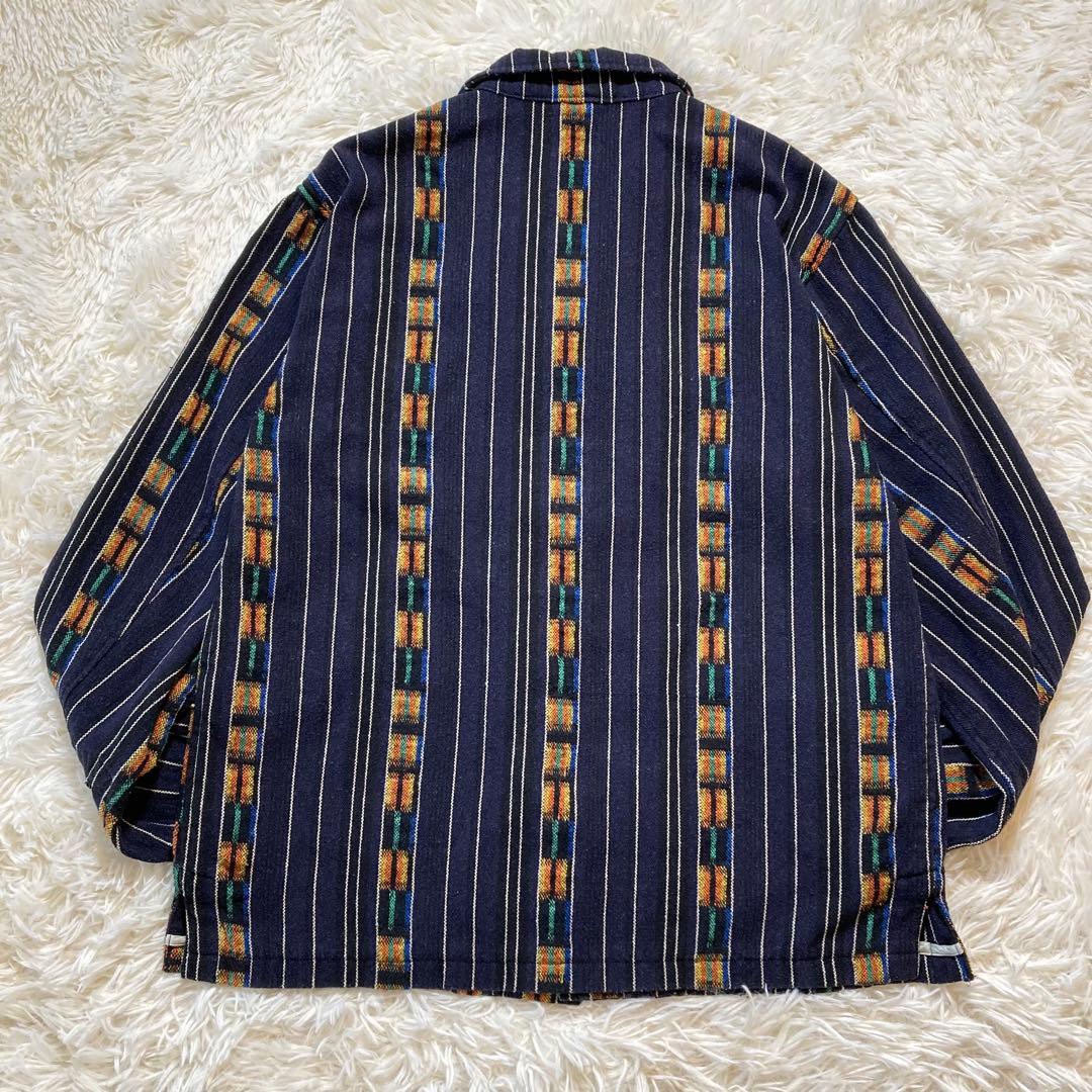 極美品 テンダーロイン グアテマラ T-GTM JKT ネイビー ネイティブ M