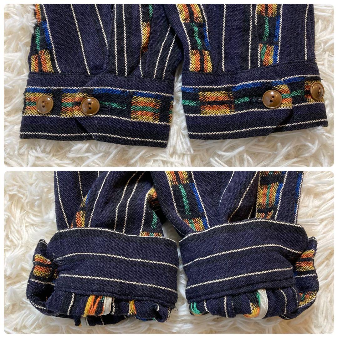 極美品 テンダーロイン グアテマラ T-GTM JKT ネイビー ネイティブ M